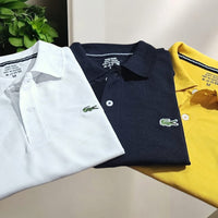 Polo Neck T-Shirt for Men (Multicolor, M) (Pack of 3)