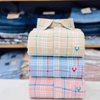 Mens Cotton Full Sleeves Check Shirts Pack of 1