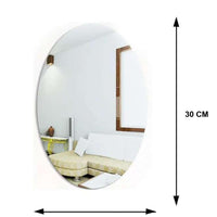 Combo of Oval Shape & Square Shape Mirror (Pack of 1)