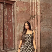 Women's Printed Straight Sleeveless Kurta