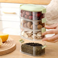 4-layer transparent spice storage boxes